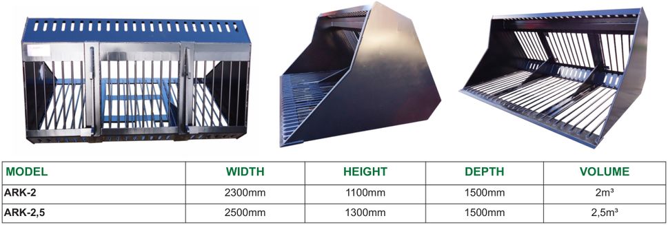 Roor crop buckets